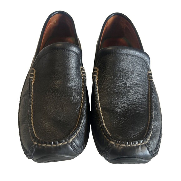 HS Trask Mens 10.5M Black Vibram Loafers Driving Moccasins Leather Preppy Shoe main image 6